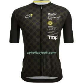 Cykeltrøje 2022 Tour de France Lille-Arenberg Grøn Sort